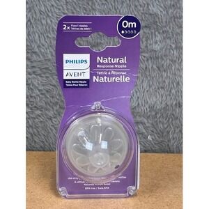 Philips Avent Natural Response Nipple Flow 1 0m+ 2pk SCY961/04 Newborn Baby